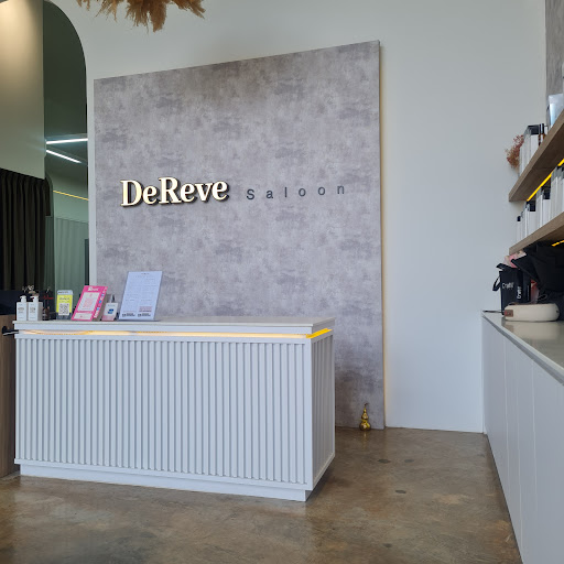 The reception area inside DeReve Saloon